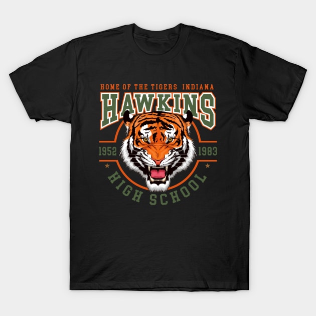 Hawkins High School Indiana Dks T-Shirt by Alema Art